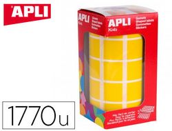 Pegatinas cuadradas amarillas infantiles