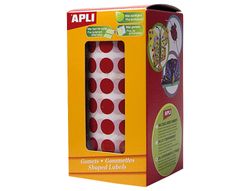 Pegatinas escolares color rojo