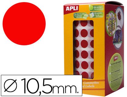 Pegatinas escolares color rojo