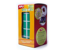 Pegatinas forma cuadrada color verde