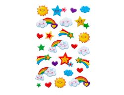 Pegatinas imaginovo arcoiris magic dreams con relieve 190x105 mm en blister