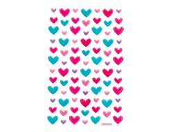 Pegatinas imaginovo corazones magic dreams con relieve 190x105 mm en blister