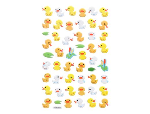 Pegatinas imaginovo cute animales patos con relieve 190x105 mm en blister