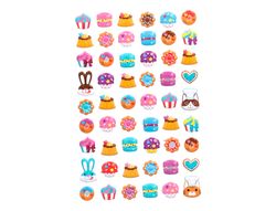 Pegatinas imaginovo dulces magic dreams con relieve 190x105 mm en blister