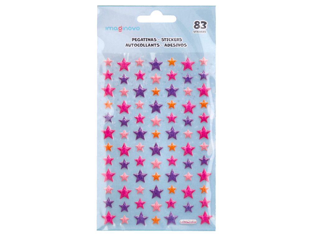 Pegatinas imaginovo estrellas magic dreams con relieve 190x105 mm en blister