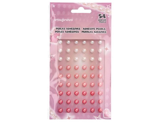 Pegatinas imaginovo gemas blancas y rosas brillantes con relieve para todas superficies 190x105 mm en