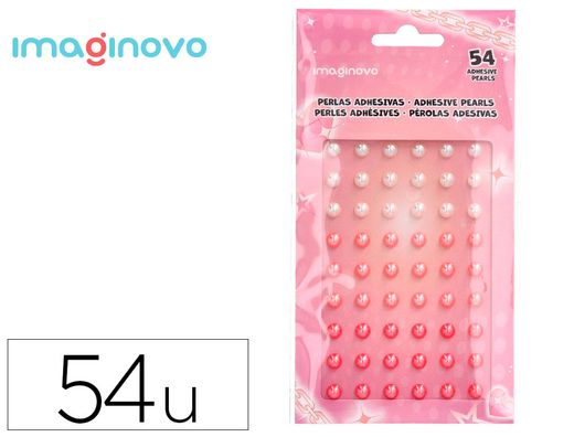 Pegatinas imaginovo gemas blancas y rosas brillantes con relieve para todas superficies 190x105 mm en