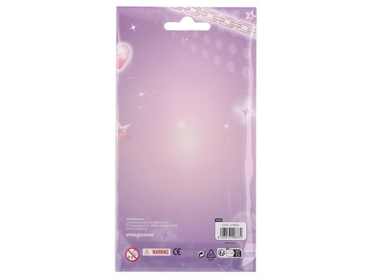 Pegatinas imaginovo gemas rosas y moradas brillantes con relieve para todas superficies 190x105 mm en