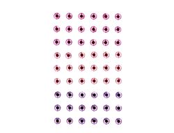 Pegatinas imaginovo gemas rosas y moradas brillantes con relieve para todas superficies 190x105 mm en