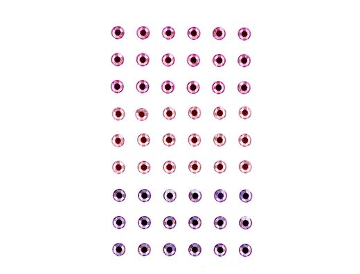 Pegatinas imaginovo gemas rosas y moradas brillantes con relieve para todas superficies 190x105 mm en