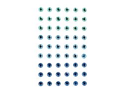 Pegatinas imaginovo gemas verdes y azules brillantes con relieve para todas superficies 190x105 mm en