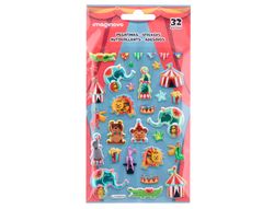 Pegatinas imaginovo kids circo goma eva 190x105 mm en blister