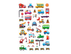 Pegatinas imaginovo kids coches con relieve 190x105 mm en blister