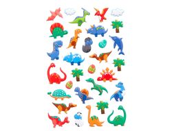 Pegatinas imaginovo kids dinosaurios goma eva 190x105 mm en blister