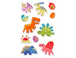 Pegatinas imaginovo luminosas dinosaurios con relieve 190x105 mm en blister