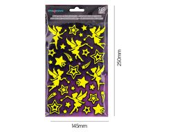 Pegatinas imaginovo luminosas hadas con relieve 190x105 mm en blister