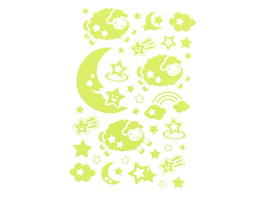 Pegatinas imaginovo luminosas luna con relieve 250x145 mm en blister