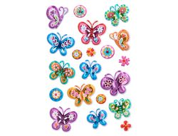 Pegatinas imaginovo mariposas magic dreams con relieve 190x105 mm en blister