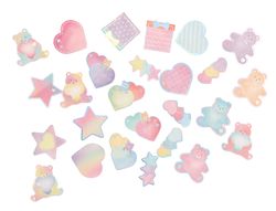Pegatinas imaginovo notas adhesivas papel forma oso y corazon 110x105 mm en blister