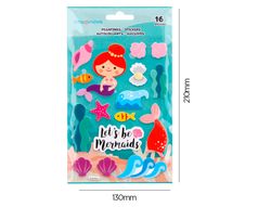 Pegatinas imaginovo sirenas magic dreams con relieve 210x130 mm en blister