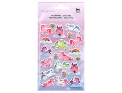 Pegatinas imaginovo unicornios magic dreams con relieve 190x105 mm en blister