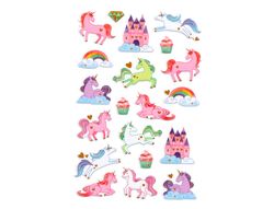 Pegatinas imaginovo unicornios magic dreams con relieve 190x105 mm en blister