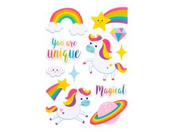 Pegatinas imaginovo unicornios magic dreams con relieve 210x130 mm en blister