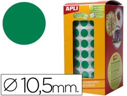 Pegatinas infantiles color verde forma redonda