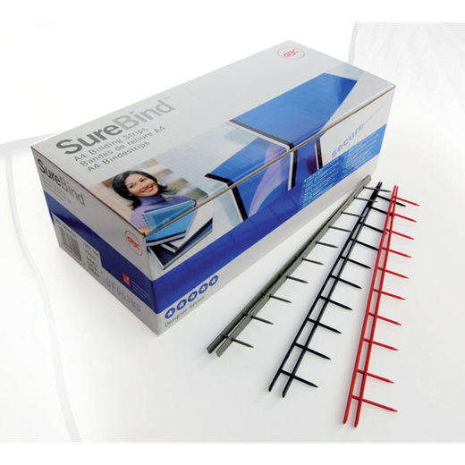 Peines GBC 10 púas 25mm (1") (Caja 100), azul