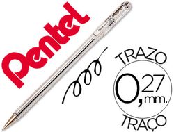 PENTEL Boligrafo Superb BK 77 Negro Trazo 0.25mm Punta metálica BK77-A
