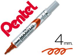 PENTEL MAXIFLO MWL-5S Marcador pizarra blanca Punta cónica (apto también cerámica y papel) Rojo MWL5S-B
