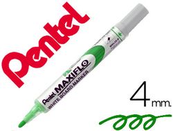 PENTEL MAXIFLO MWL-5S Marcador pizarra blanca Punta cónica (apto también cerámica y papel) Verde MWL5S-D