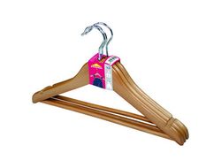 Percha de madera infantil pack de 3 unidades