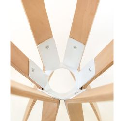 Perchero de pie Milano de 6 lamas de madera