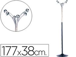 Perchero Metalico 600 -6 Colgadores Negro