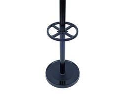 Perchero metalico maul grando 8 colgadores y paraguero color negro 375x1750x365 mm