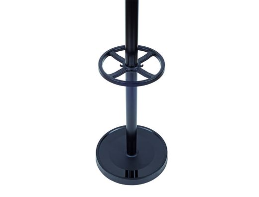 Perchero metalico maul grando 8 colgadores y paraguero color negro 375x1750x365 mm