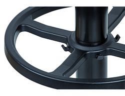 Perchero metalico maul grando 8 colgadores y paraguero color negro 375x1750x365 mm