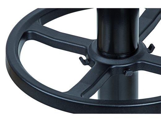 Perchero metalico maul grando 8 colgadores y paraguero color negro 375x1750x365 mm