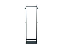 Perchero metalico maul salsa 8 colgadores color negro 520x1730x400 mm