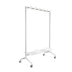 Perchero TEN para perchas con ruedas. 174 x 120 x 53 cm.