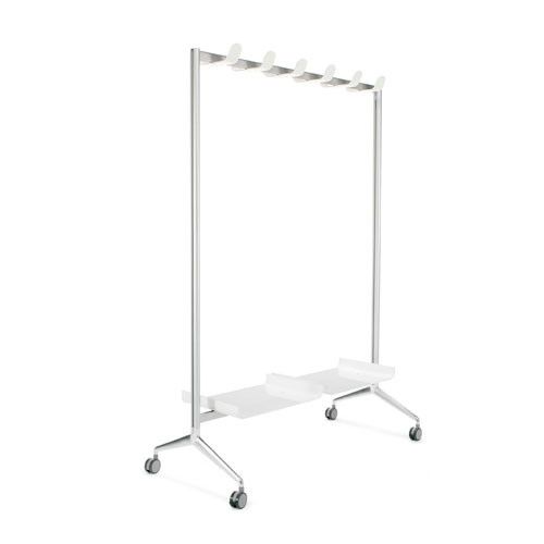 Perchero TEN para perchas con ruedas. 174 x 120 x 53 cm.