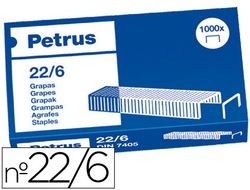 PETRUS Grapas 1000 ud. 22/6 Cobreada Ref. 55721