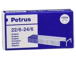 PETRUS Grapas 1000 Ud 22/6 Galvanizada 55723