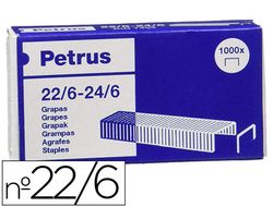 PETRUS Grapas 1000 Ud 22/6 Galvanizada 55723