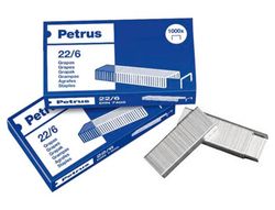 PETRUS Grapas 1000 Ud 22/6 Galvanizada 55723