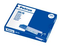PETRUS Grapas 1000 Ud 26/6 Galvanizada 55711