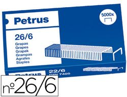 PETRUS Grapas 5000 Ud 26/6 Cobreada 55712