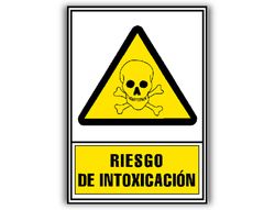 Pictograma archivo 2000 riesgo de intoxicacion pvc amarillo luminiscente 210x297 mm