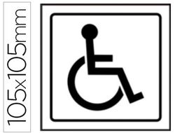 Pictograma Syssa Señal de Minusvalidos en Pvc 105X105 Mm